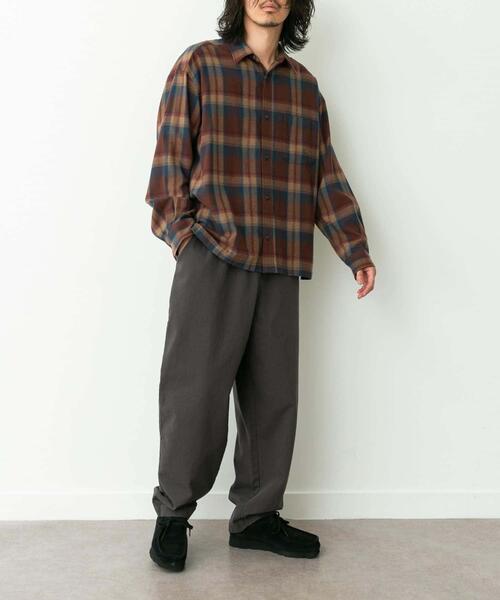 URBAN RESEARCH Sonny Label（アーバンリサーチサニーレーベル）の「リラックスフィットチェックレギュラーシャツ（シャツ/ブラウス・メンズ・ブルー系その他/グレー系その他/ブラウン系その他・MEDIUM/LARGE）」の16枚目の写真