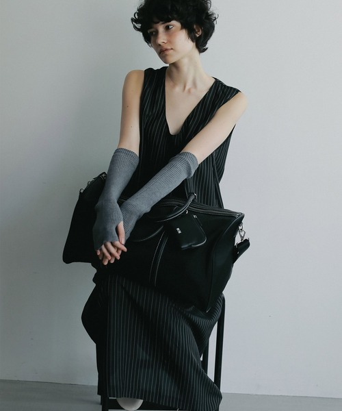 EFOLE（エフォル）の「【ZOZO限定】Nylon large boston bag / ナイロンLボストンバッグ（ボストンバッグ・レディース・ブラック/ベージュ・FREE）」の7枚目の写真