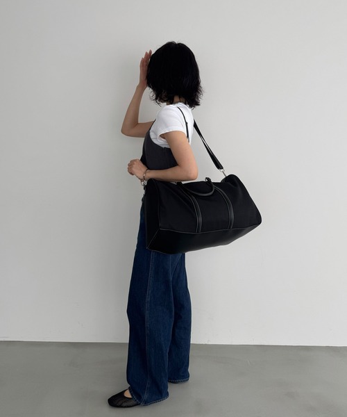 EFOLE（エフォル）の「【ZOZO限定】Nylon large boston bag / ナイロンLボストンバッグ（ボストンバッグ・レディース・ブラック/ベージュ・FREE）」の10枚目の写真