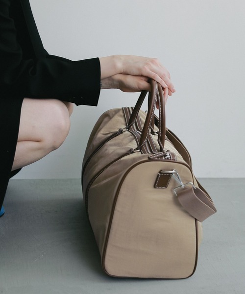 EFOLE（エフォル）の「【ZOZO限定】Nylon large boston bag / ナイロンLボストンバッグ（ボストンバッグ・レディース・ブラック/ベージュ・FREE）」の18枚目の写真