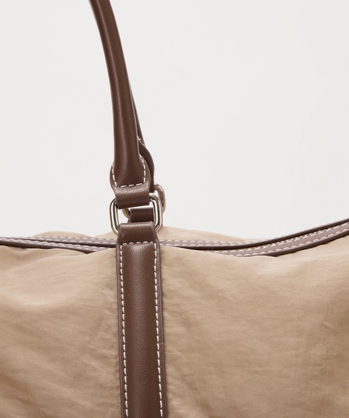 EFOLE（エフォル）の「【ZOZO限定】Nylon large boston bag / ナイロンLボストンバッグ（ボストンバッグ・レディース・ブラック/ベージュ・FREE）」の21枚目の写真