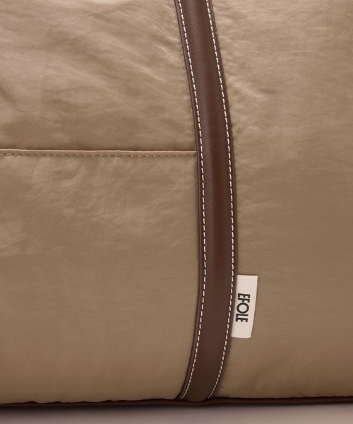 EFOLE（エフォル）の「【ZOZO限定】Nylon large boston bag / ナイロンLボストンバッグ（ボストンバッグ・レディース・ブラック/ベージュ・FREE）」の13枚目の写真