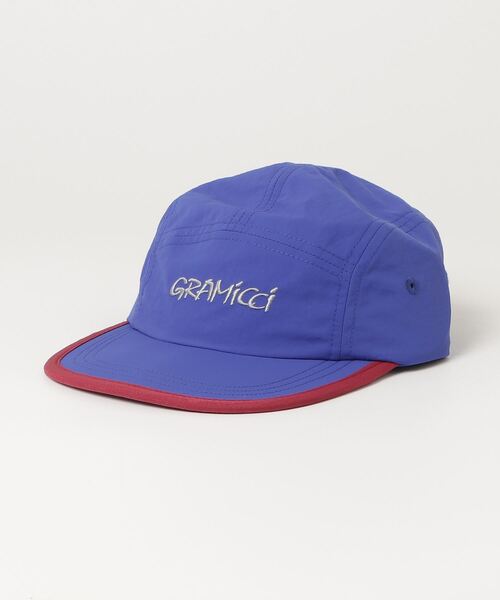 Gramicci（グラミチ）の「KIDS NYLON GRAMICCI CAP｜キッズナイロングラミチキャップ（キャップ・キッズ・ブラック/グレー系その他/グレー/ブルー・FREE）」の4枚目の写真