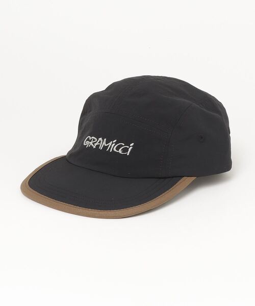 Gramicci（グラミチ）の「KIDS NYLON GRAMICCI CAP｜キッズナイロングラミチキャップ（キャップ・キッズ・ブラック/グレー系その他/グレー/ブルー・FREE）」の2枚目の写真
