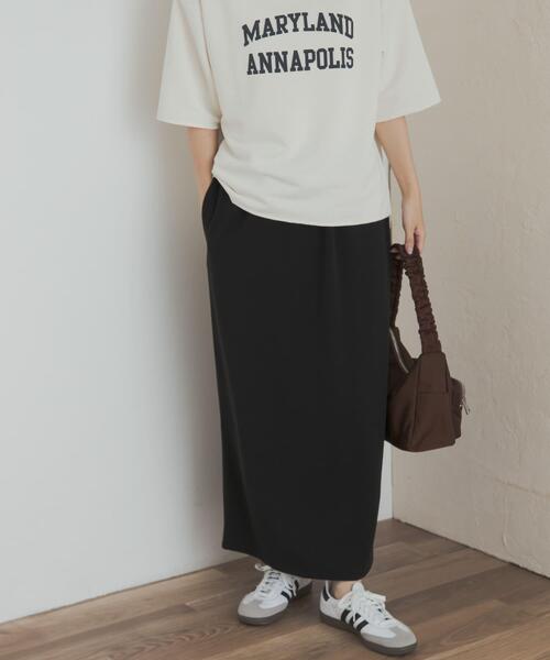 URBAN RESEARCH DOORS（アーバンリサーチドアーズ）の「カットジョーゼットストレートスカート（スカート・レディース・ブラック・SMALL/MEDIUM）」の2枚目の写真