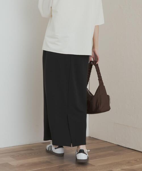 URBAN RESEARCH DOORS（アーバンリサーチドアーズ）の「カットジョーゼットストレートスカート（スカート・レディース・ブラック・SMALL/MEDIUM）」の4枚目の写真