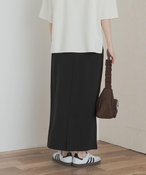 URBAN RESEARCH DOORS（アーバンリサーチドアーズ）の「カットジョーゼットストレートスカート（スカート・レディース・ブラック・SMALL/MEDIUM）」の5枚目の写真