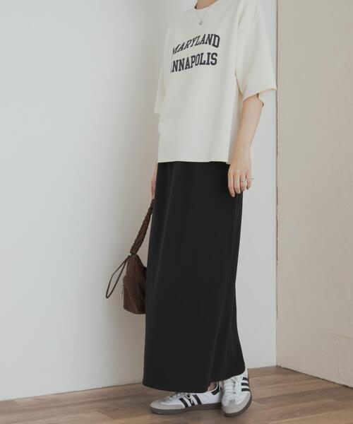 URBAN RESEARCH DOORS（アーバンリサーチドアーズ）の「カットジョーゼットストレートスカート（スカート・レディース・ブラック・SMALL/MEDIUM）」の7枚目の写真