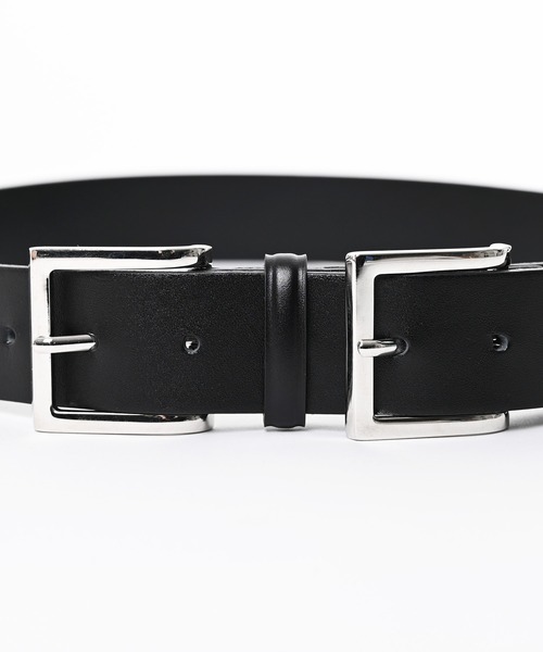 Narcissus(ナルシス)の「レザーダブルバックルベルト(ベルト・レディース・ブラック・FREE)」の3枚目の写真