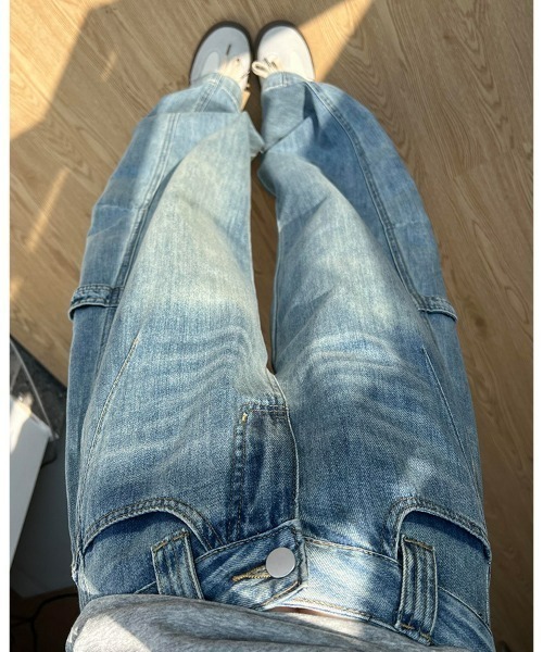 REBALANCE(リバランス)の「ワイドレッグデザインデニム(デニムパンツ・レディース・A・MEDIUM/LARGE/X-LARGE)」の5枚目の写真