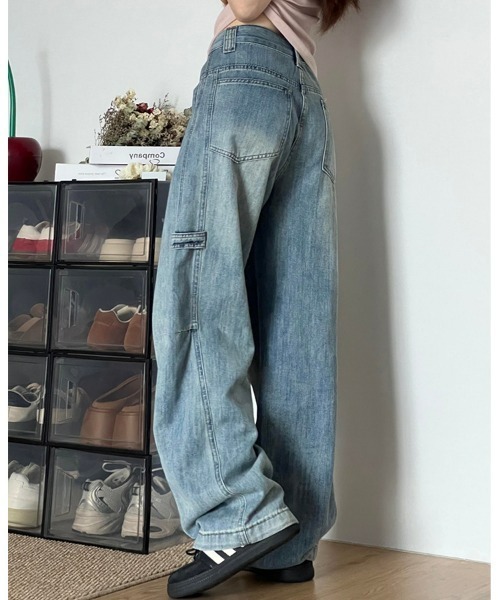 REBALANCE(リバランス)の「ワイドレッグデザインデニム(デニムパンツ・レディース・A・MEDIUM/LARGE/X-LARGE)」の7枚目の写真