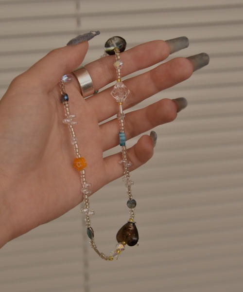VIBGYOR Women(ヴィブジョー ウィメン)の「【resonance】レトロデザイン クリアビーズ ネックレス(ネックレス・レディース・その他・FREE)」の2枚目の写真