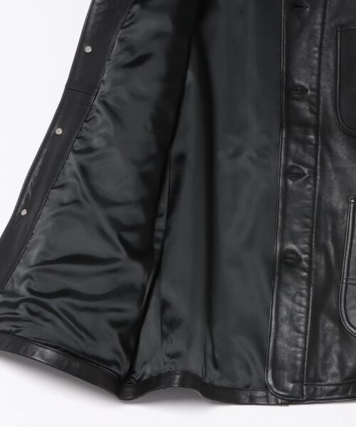 Lee（リー）の「Lee/リー 【新作】LOCO JACKET RAM LEATHER レザージャケット/ロコジャケット/レザー（その他アウター・メンズ・ブラック・38/42/44/40/36）」の3枚目の写真