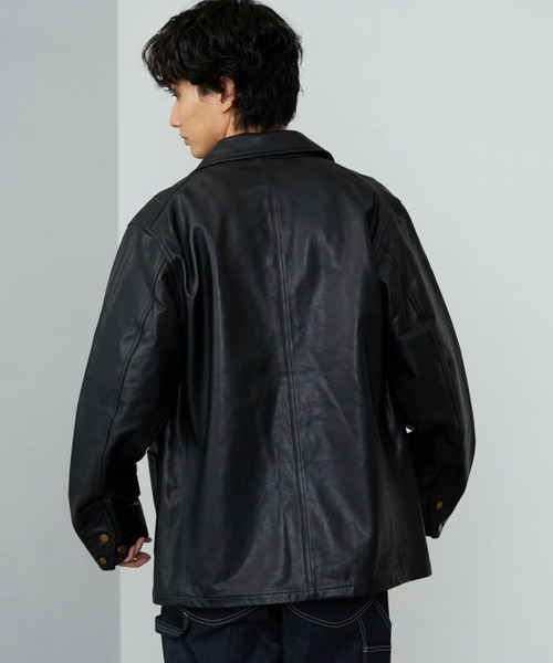 Lee（リー）の「Lee/リー 【新作】LOCO JACKET RAM LEATHER レザージャケット/ロコジャケット/レザー（その他アウター・メンズ・ブラック・38/42/44/40/36）」の9枚目の写真