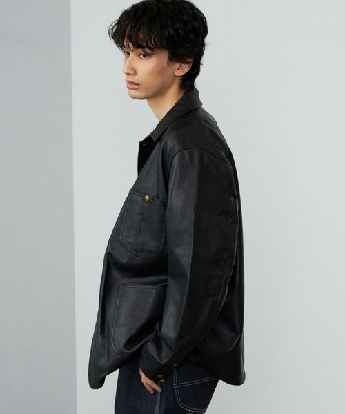 Lee（リー）の「Lee/リー 【新作】LOCO JACKET RAM LEATHER レザージャケット/ロコジャケット/レザー（その他アウター・メンズ・ブラック・38/42/44/40/36）」の5枚目の写真