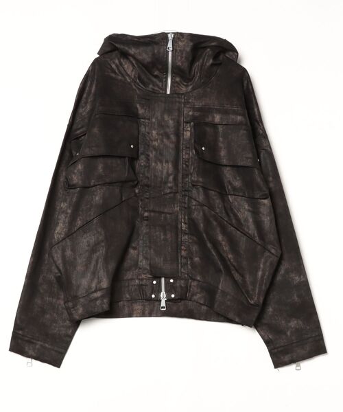 ROYAL FLASH（ロイヤルフラッシュ）の「A.F ARTEFACT/エーエフ・アーティファクト/Metal Steam Camouflage Hooded Blouson/ag-12004-1（ブルゾン・メンズ・ブラック・2/3）」の5枚目の写真