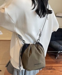 lit.Cy（リットシー）の「バイカラー ドロスト 巾着 ショルダーバッグ（ショルダーバッグ）」