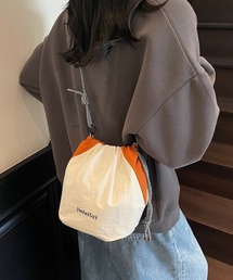 lit.Cy（リットシー）の「バイカラー ドロスト 巾着 ショルダーバッグ（ショルダーバッグ）」