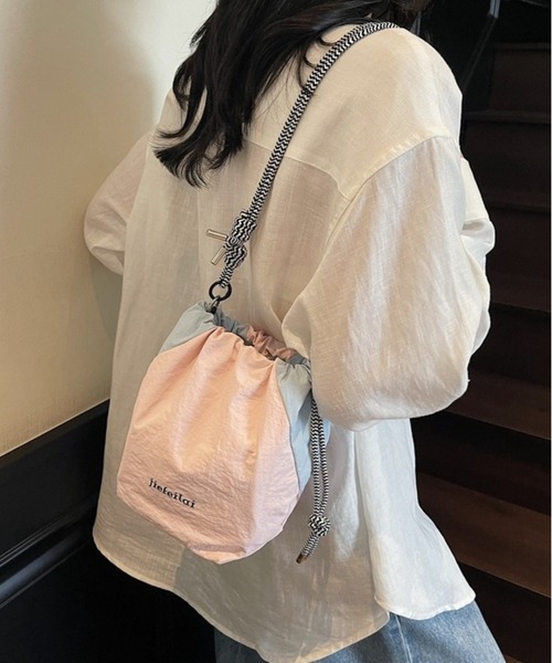 RULE THE FATE】巾着 ショルダーバッグ RULE THE FATE】巾着