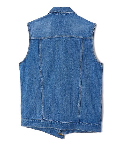 soduk（スドーク）の「【soduk】overlap denim vest（ベスト・レディース・ブルー・ONE SIZE）」の5枚目の写真