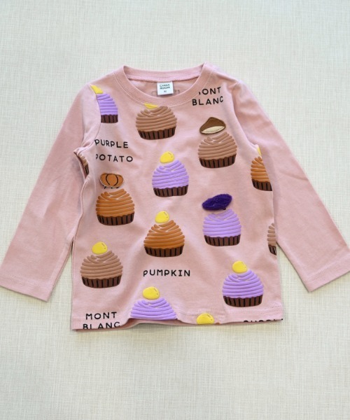 CHEEK ROOM（チークルーム）の「CHEEK ROOM/チークルーム モンブラン　ロングＴシャツ（Tシャツ/カットソー・キッズ・アイボリー/イエロー/ピンク・90cm/100cm/110cm/120cm/130cm）」の12枚目の写真