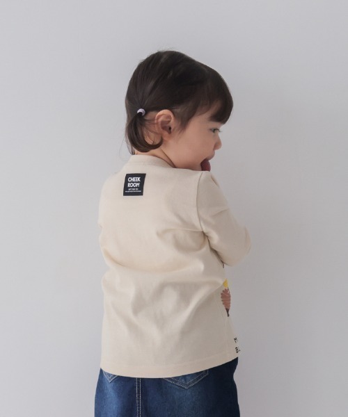 CHEEK ROOM（チークルーム）の「CHEEK ROOM/チークルーム モンブラン　ロングＴシャツ（Tシャツ/カットソー・キッズ・アイボリー/イエロー/ピンク・90cm/100cm/110cm/120cm/130cm）」の19枚目の写真