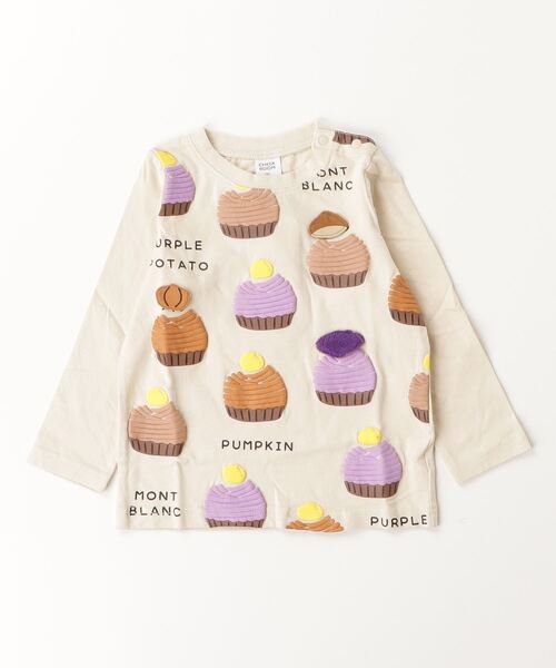 CHEEK ROOM（チークルーム）の「CHEEK ROOM/チークルーム モンブラン　ロングＴシャツ（Tシャツ/カットソー・キッズ・アイボリー/イエロー/ピンク・90cm/100cm/110cm/120cm/130cm）」の13枚目の写真