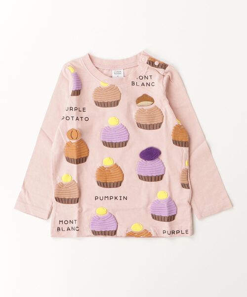 CHEEK ROOM（チークルーム）の「CHEEK ROOM/チークルーム モンブラン　ロングＴシャツ（Tシャツ/カットソー・キッズ・アイボリー/イエロー/ピンク・90cm/100cm/110cm/120cm/130cm）」の14枚目の写真