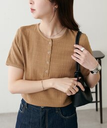 【WEB限定】ジャガードリングドット半袖Tシャツ