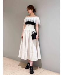 SNIDEL | フロントジップフレアスカート(スカート)