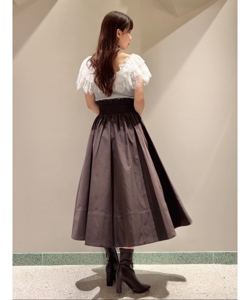 SNIDEL（スナイデル）の「フロントジップフレアスカート（スカート・レディース・アイボリー/ブラウン/ブラック・0/1）」の19枚目の写真