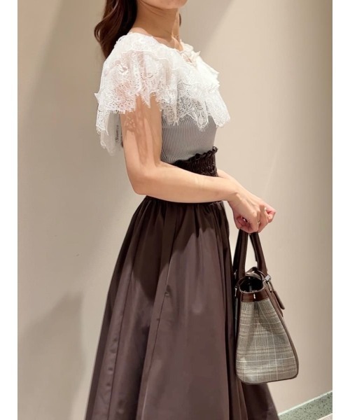 SNIDEL（スナイデル）の「フロントジップフレアスカート（スカート・レディース・アイボリー/ブラウン/ブラック・0/1）」の21枚目の写真