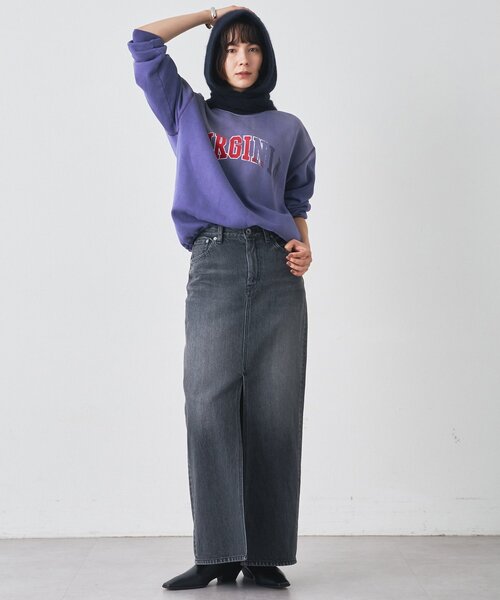 セール】デニムスリットスカート（デニムスカート）｜Whim Gazette