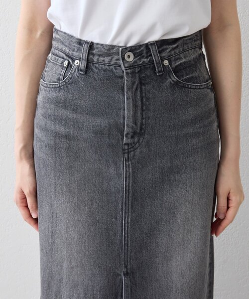 Whim Gazette（ウィムガゼット）の「デニムスリットスカート（デニムスカート・レディース・グレー・38/36）」の20枚目の写真