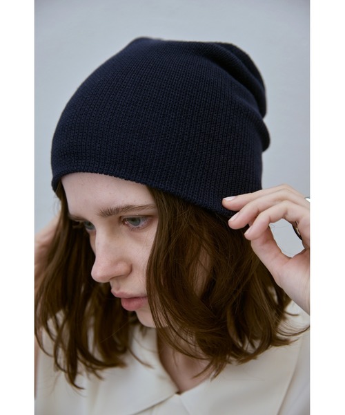 un/neu（アンノイ）の「ルーズ編みシンプルニットキャップ / ニットビーニー（ニットキャップ/ビーニー・レディース・ブラック/ネイビー/グレー・FREE）」の15枚目の写真