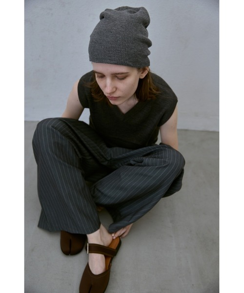 un/neu（アンノイ）の「ルーズ編みシンプルニットキャップ / ニットビーニー（ニットキャップ/ビーニー・レディース・ブラック/ネイビー/グレー・FREE）」の14枚目の写真