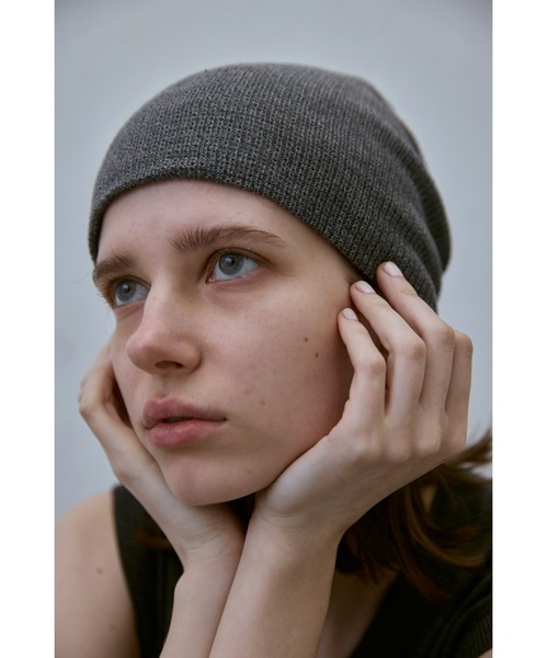 un/neu（アンノイ）の「ルーズ編みシンプルニットキャップ / ニットビーニー（ニットキャップ/ビーニー・レディース・ブラック/ネイビー/グレー・FREE）」の11枚目の写真