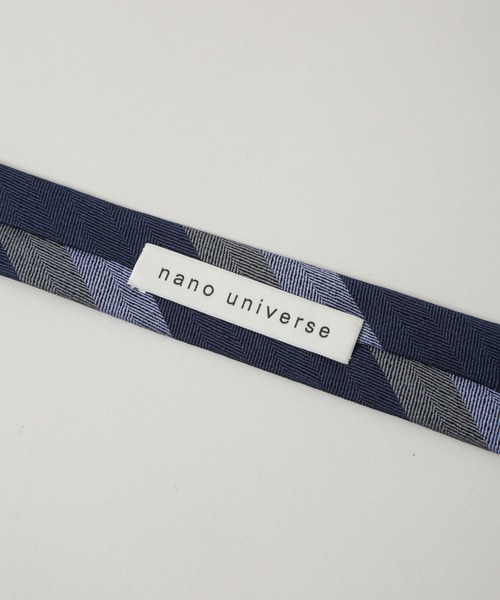 NANO universe(ナノユニバース)の「京都西陣ウォッシャブルストライプネクタイ 2(ネクタイ・メンズ・ブラウン/ネイビー・FREE)」の8枚目の写真