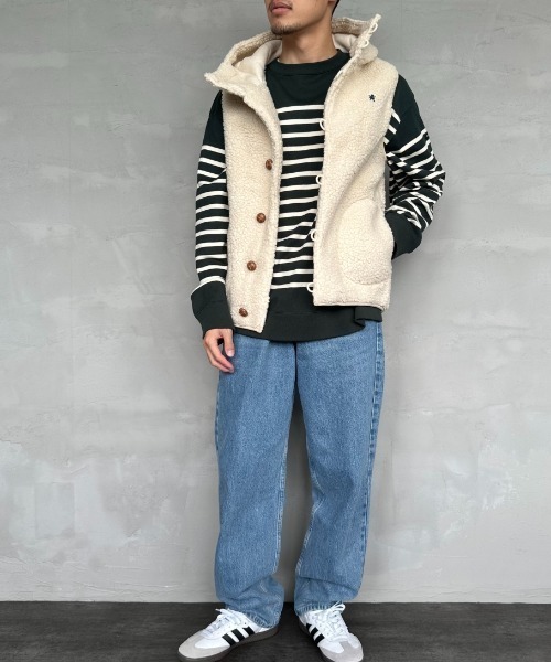 WEB限定】[GYMPHLEX/ジムフレックス] ボアフードベスト（ベスト