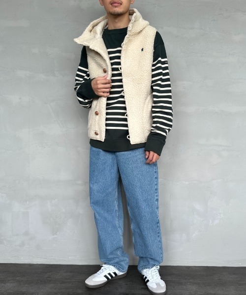 WEB限定】[GYMPHLEX/ジムフレックス] ボアフードベスト（ベスト