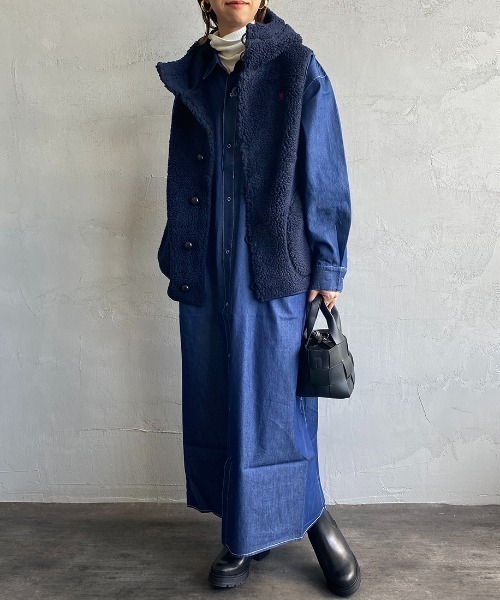 WEB限定】[GYMPHLEX/ジムフレックス] ボアフードベスト（ベスト