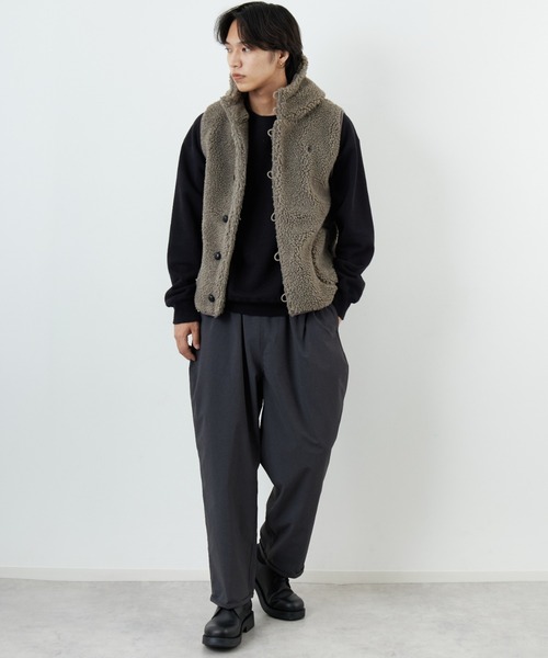 WEB限定】[GYMPHLEX/ジムフレックス] ボアフードベスト（ベスト