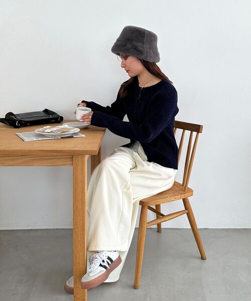 DISCOAT（ディスコート）の「ファーバケットハット（ハット・レディース・ベージュ/ブラウン/グレー・FREE）」の12枚目の写真