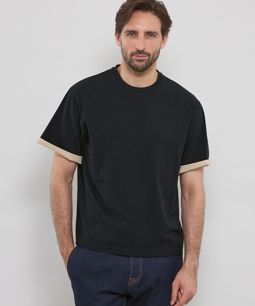 MACKINTOSH LONDON（マッキントッシュ ロンドン）の「レイヤースリーブTシャツ（Tシャツ/カットソー・メンズ・パープル/ブラック・M/XL/L）」の2枚目の写真