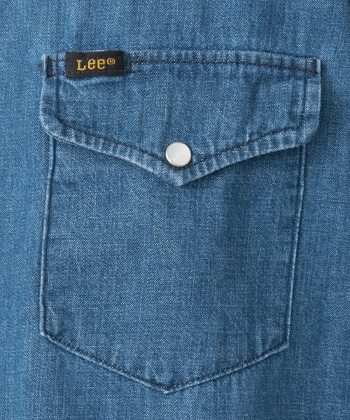 Lee(リー)の「Lee/リー ウエスタンシャツ(シャツ/ブラウス・メンズ・ブルー/インディゴブルー・LARGE/X-LARGE/MEDIUM/SMALL)」の14枚目の写真