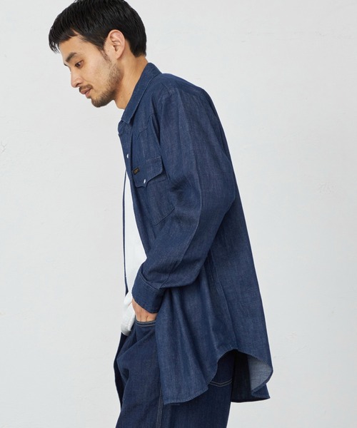 Lee(リー)の「Lee/リー ウエスタンシャツ(シャツ/ブラウス・メンズ・ブルー/インディゴブルー・LARGE/X-LARGE/MEDIUM/SMALL)」の18枚目の写真