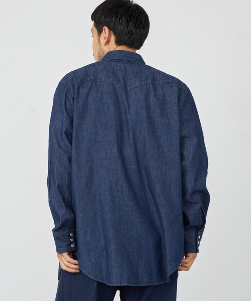 Lee(リー)の「Lee/リー ウエスタンシャツ(シャツ/ブラウス・メンズ・ブルー/インディゴブルー・LARGE/X-LARGE/MEDIUM/SMALL)」の20枚目の写真