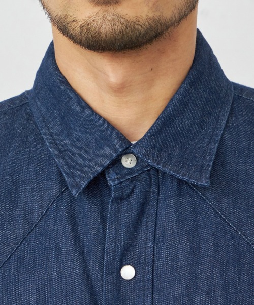 Lee(リー)の「Lee/リー ウエスタンシャツ(シャツ/ブラウス・メンズ・ブルー/インディゴブルー・LARGE/X-LARGE/MEDIUM/SMALL)」の22枚目の写真