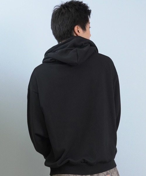 girl(ガール)の「GIRL/ガール OG ARCH HOOD パーカー GR25FUM01(パーカー・メンズ・ライトグレー/ブラック/パープル・L/M/XL)」の9枚目の写真