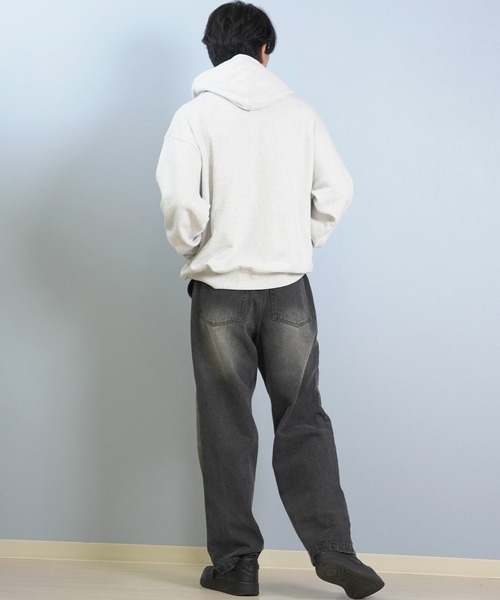 girl(ガール)の「GIRL/ガール OG ARCH HOOD パーカー GR25FUM01(パーカー・メンズ・ライトグレー/ブラック/パープル・L/M/XL)」の12枚目の写真